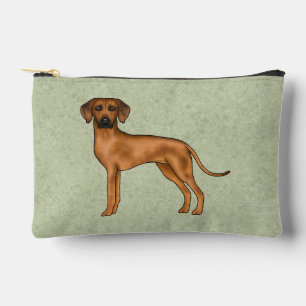 Pochette À Accessoires Ridback Rhodésien Chien Lion Africain Mignon Vert