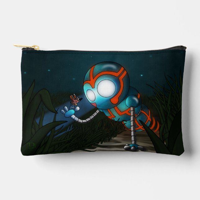 Pochette À Accessoires Robot et papillon (Recto)