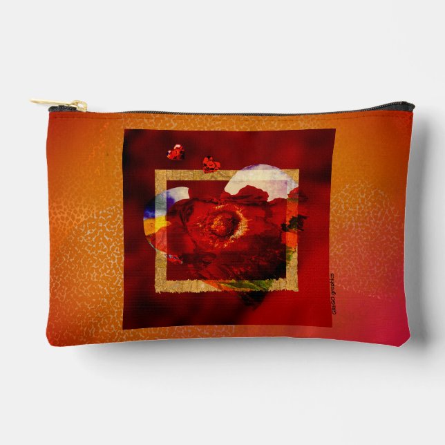 Pochette À Accessoires Romantic Art Bag – Held in Gold (Recto)