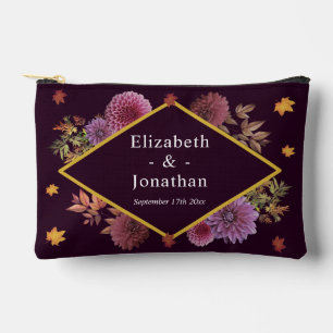Pochette À Accessoires Romantique Automne Dahlia Mariage
