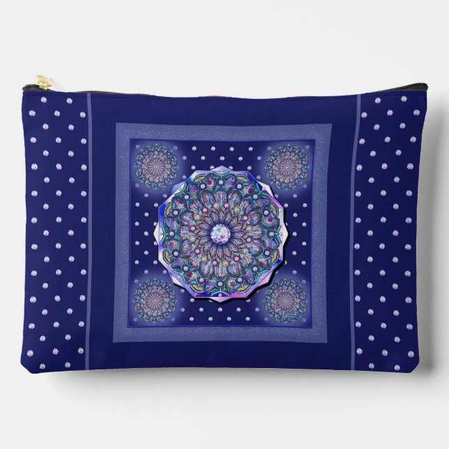 Pochette À Accessoires Rosace bleue (Recto)