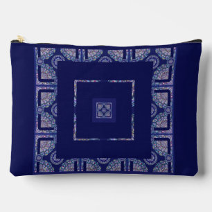 Pochette À Accessoires Rosace bleue