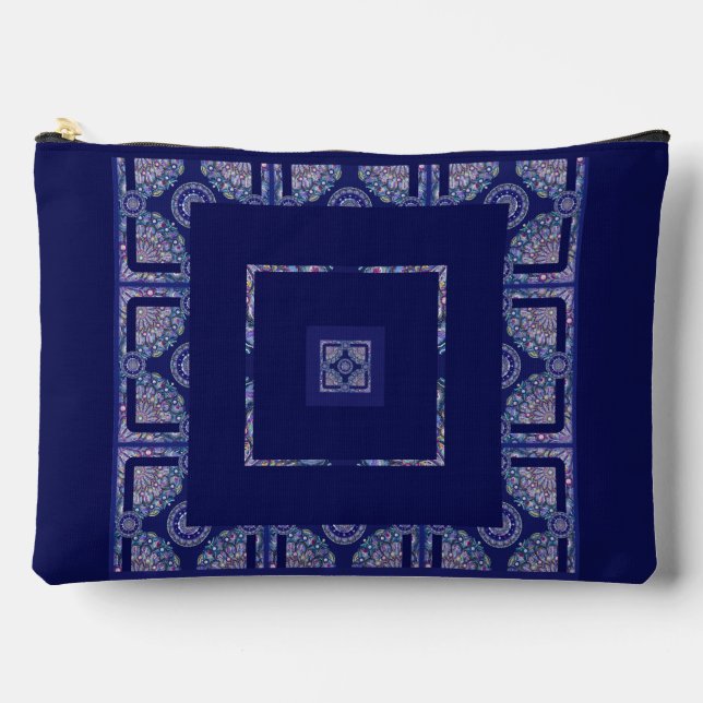 Pochette À Accessoires Rosace bleue (Recto)