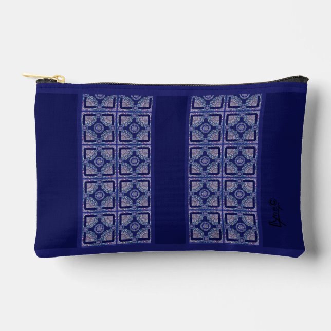 Pochette À Accessoires Rosace bleue (Recto)