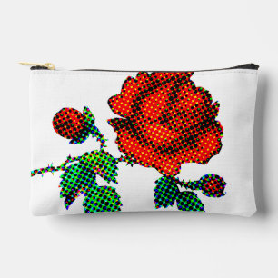 Pochette À Accessoires Rose Bloom Halftone Beaux-Arts