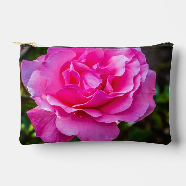 Pochette À Accessoires Rose délicate. (Recto)
