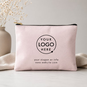 Pochette À Accessoires Rose pâle   Logo Professionnel