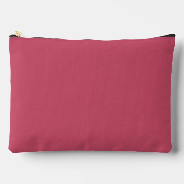 Pochette À Accessoires Rose Pétale Lourde Couleur Uni Rose (Recto)