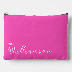 Pochette À Accessoires Rose vif Mme nouvellement mariée