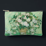 Pochette À Accessoires Rose | Vincent Van Gogh<br><div class="desc">Rose (1890) de l'artiste post-impressionniste néerlandais Vincent Van Gogh. L'oeuvre originale est une huile sur toile représentant une vie morte de roses blanches contre un arrière - plan vert clair. Utilisez les outils de conception pour ajouter du texte personnalisé ou personnaliser l'image.</div>