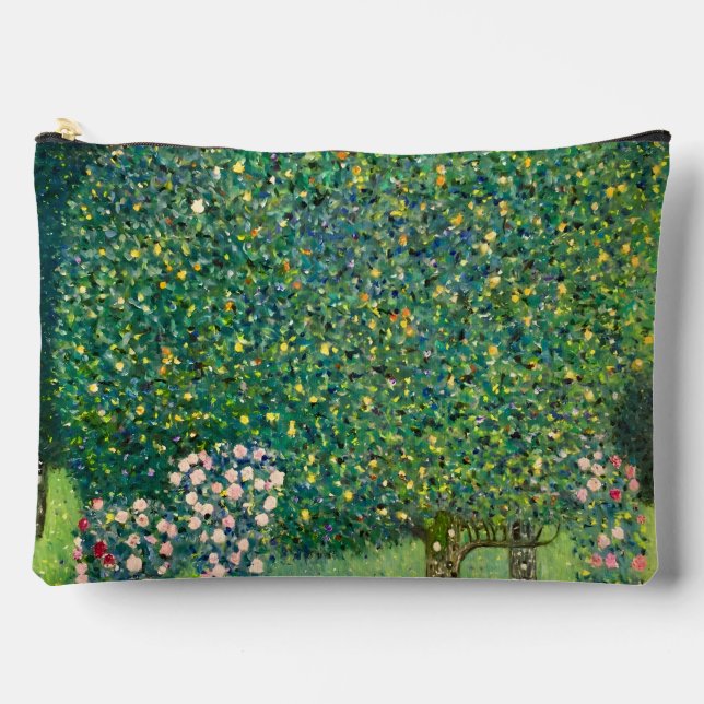 Pochette À Accessoires Roses sous les arbres Gustav Klimt  Impression d'a (Recto)