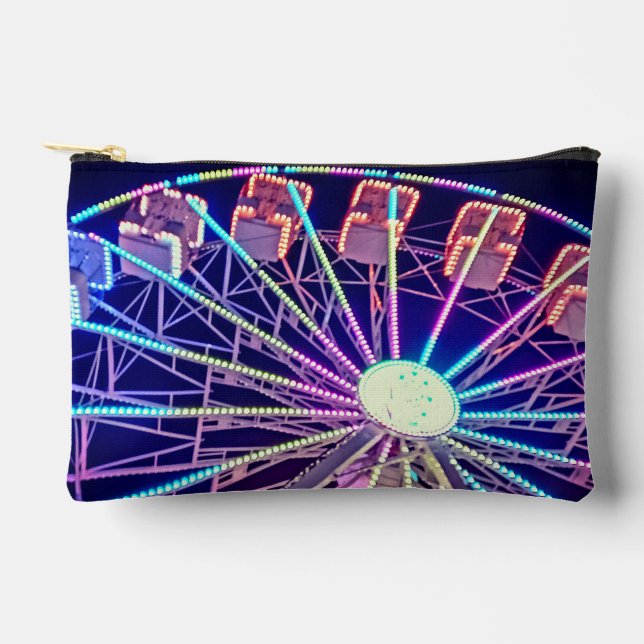 Pochette À Accessoires Roue bleue et rouge (Recto)