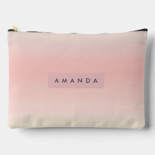 Pochette À Accessoires Rouge Pêche Chaud Pastel Personnalisé en dégradé