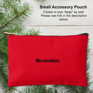 Pochette À Accessoires Rouge - Petite poche d'accessoires solide