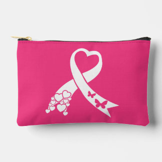 Pochette À Accessoires Ruban Rose de Sensibilisation au Cancer du Sein