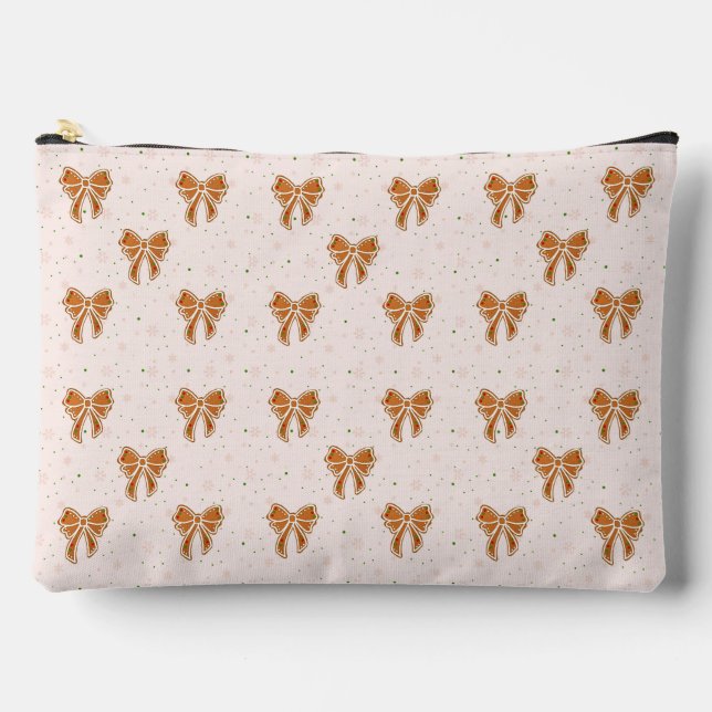 Pochette À Accessoires Rubans de biscuits de Noël (Recto)