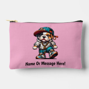 Pochette À Accessoires Ruelle Streetwear Bulldog Personnalisé Petit