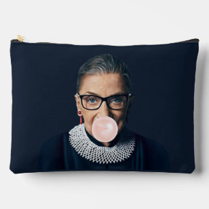 Pochette À Accessoires Ruth Bader Ginsburg souffler rose bulle gomme
