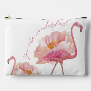 Pochette À Accessoires "Sac à coudre imprimé oiseau rose chic – couture D