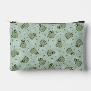 Pochette À Accessoires Sage Bubble Frogs - laurier vert enfants motif.