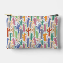 Saguaro Cactus Colorful Arizona Pattern
