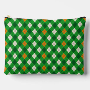 Pochette À Accessoires Saint-Patrick irlandais couleur argyle