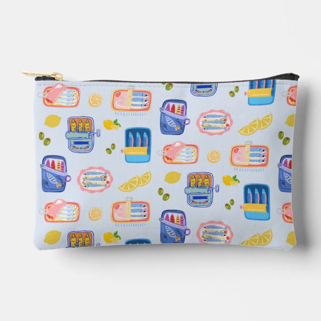 Pochette À Accessoires Sardines et citrons (Recto)