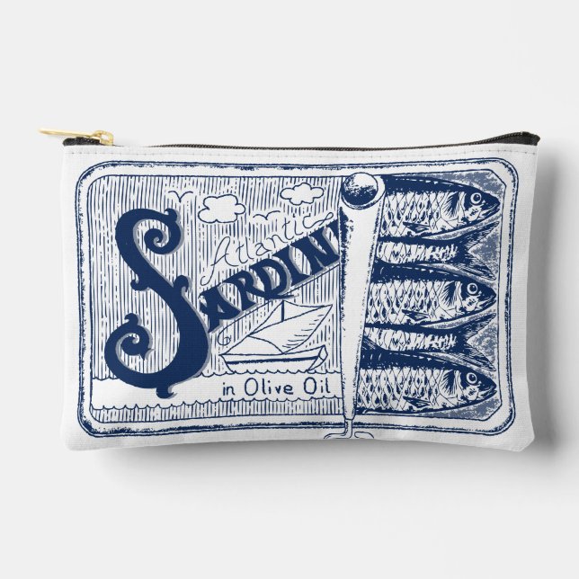 Pochette À Accessoires Sardines Poisson Étanché Poisson Coeur (Recto)