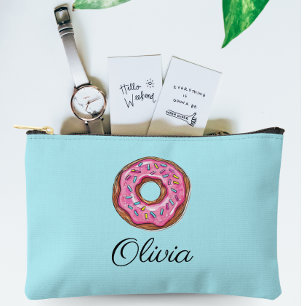 Pochette À Accessoires Saupoudrer la fille sucrée Donut