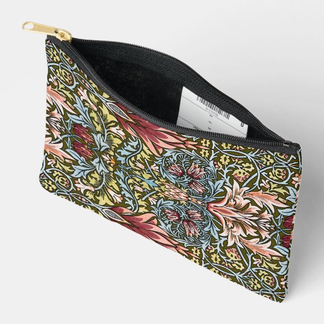 Pochette À Accessoires Schéma floral William Morris Snakeshead (Ouvrir)