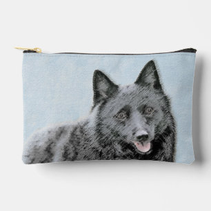 Pochette À Accessoires Schipperke Peinture Black Cute Original Chien Art