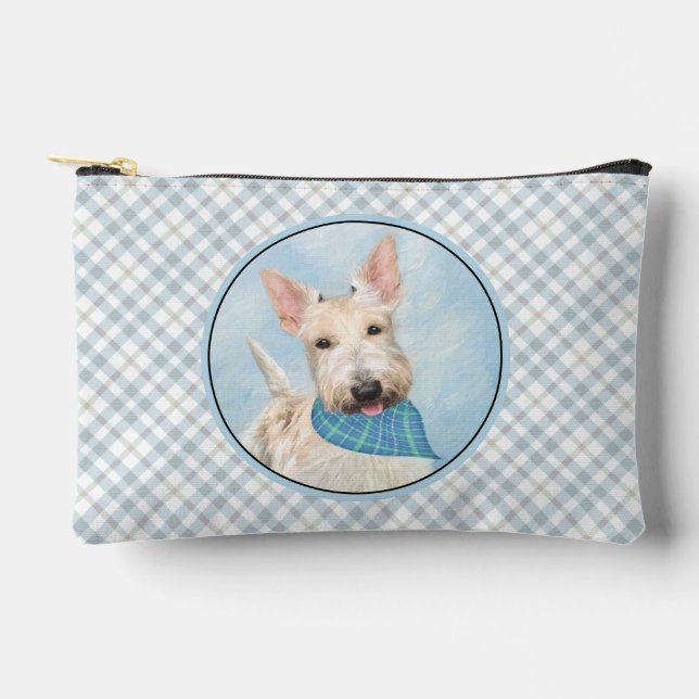 Pochette À Accessoires Scottish Terrier Peinture Wheaten Original Chien A (Recto)