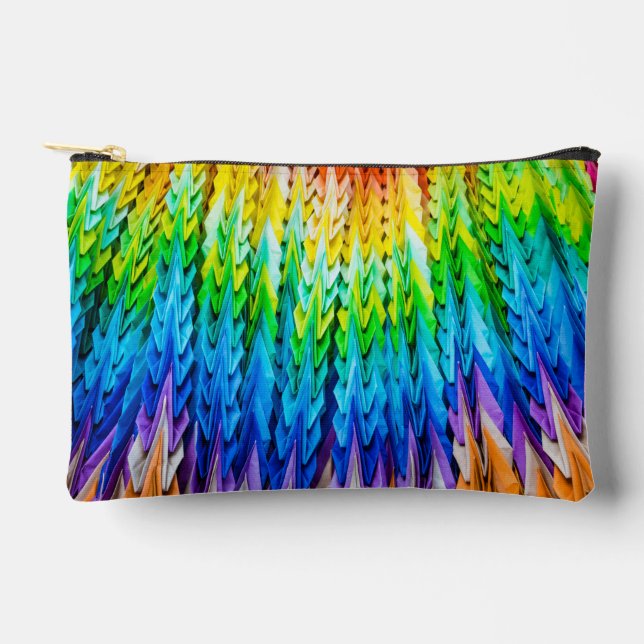 Pochette À Accessoires Senbazuru ou mille grues origami (Recto)