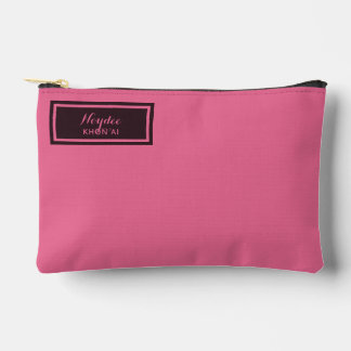 Pochette À Accessoires Sérieux Classique Minimal Simple Rose