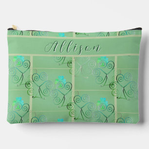 Pochette À Accessoires Shamrocks malins imprimés