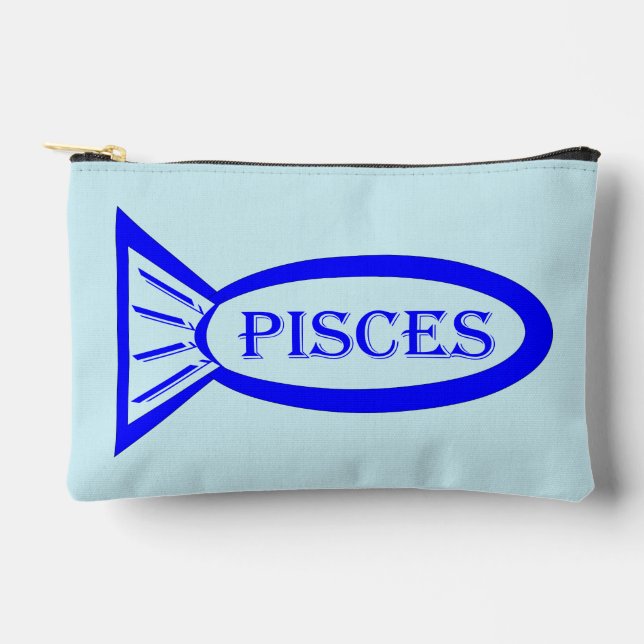 POCHETTE À ACCESSOIRES SIGNE DE PISTES POISSON POISSON (Recto)