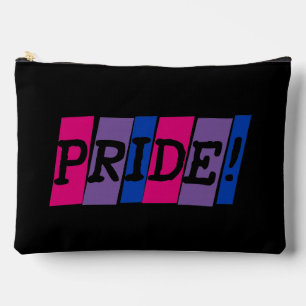 Pochette À Accessoires Signe de texte de fierté bisexuelle 