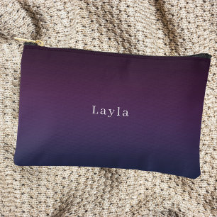 Pochette À Accessoires Simple Élégant Violet 