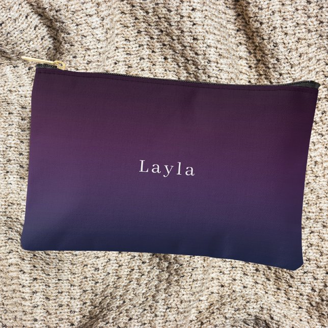 Pochette À Accessoires Simple Élégant Violet  (Créateur téléchargé)