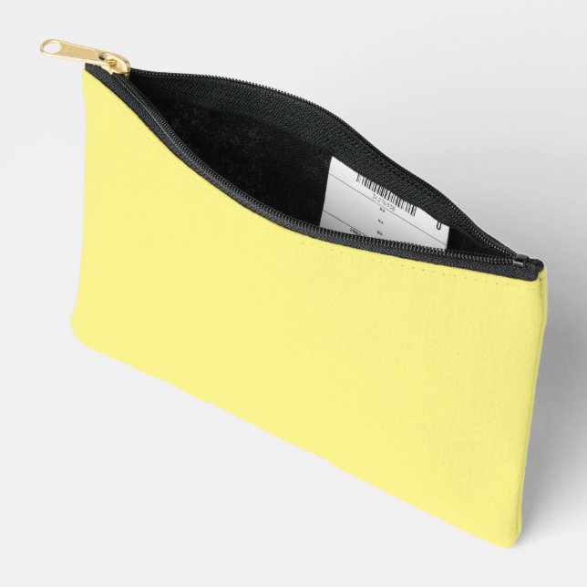 Pochette À Accessoires Simple, Light Yellow Authority® Petit (Ouvrir)