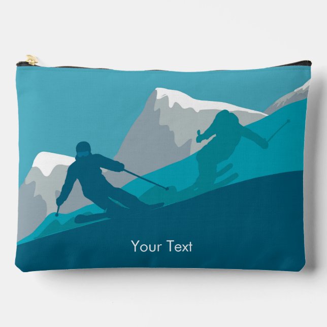 Pochette À Accessoires Skieurs alpins Personnalisé (Recto)