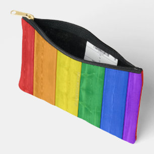 Pochette À Accessoires SlipperyJoe's classique arc-en-ciel tactile fait m