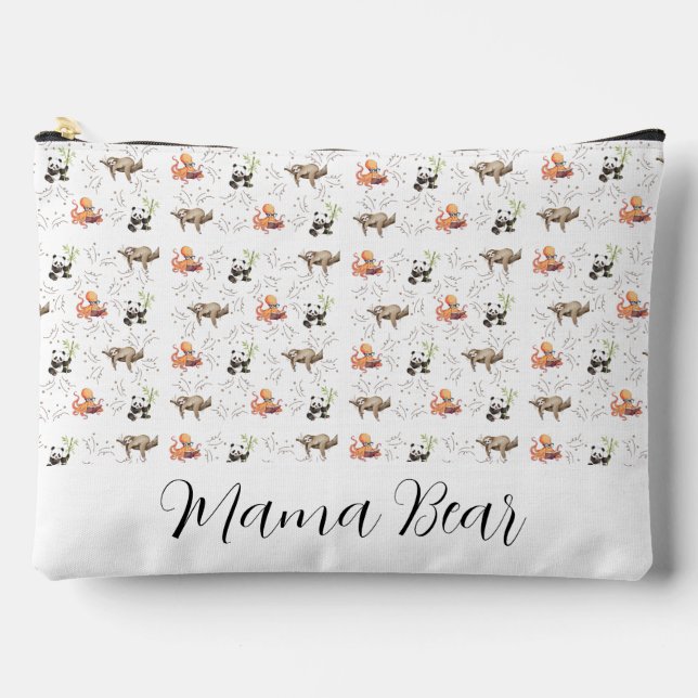 Pochette À Accessoires Sloth Octopus Panda Party (Recto)