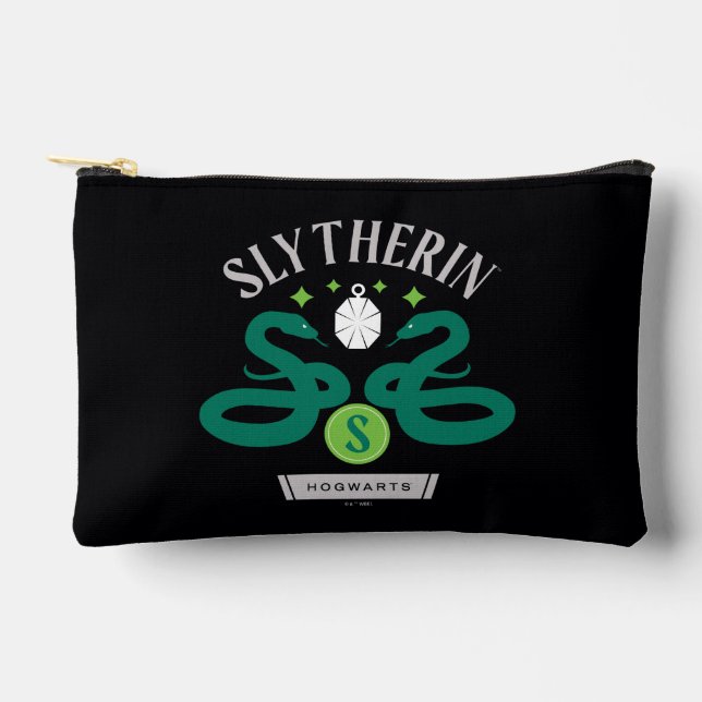 Pochette À Accessoires SLYTHERIN™ House Double Snake Locket Graphique (Recto)