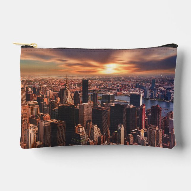 Pochette À Accessoires Small accessory pouch with city skyline image (Recto)