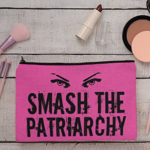 Pochette À Accessoires Smash le Cool patriarcal rose féministe