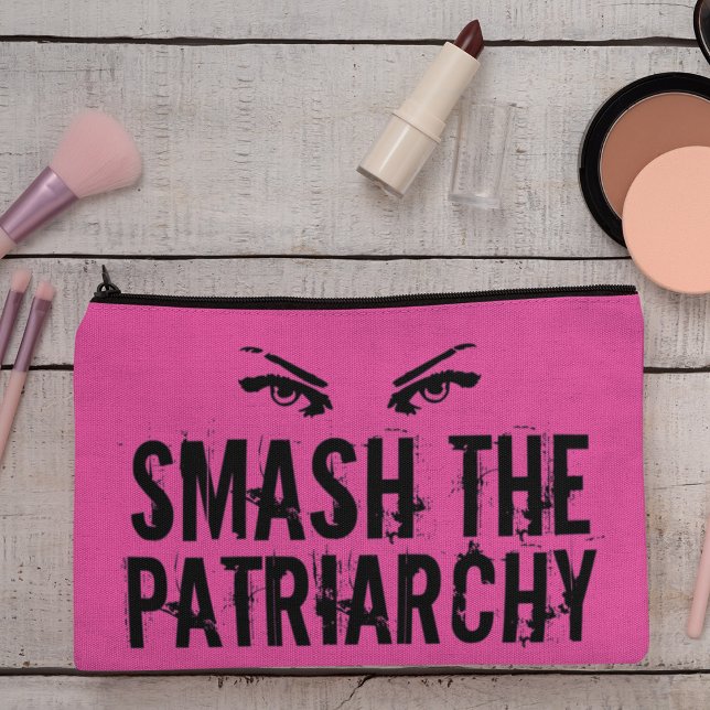 Pochette À Accessoires Smash le Cool patriarcal rose féministe (Créateur téléchargé)