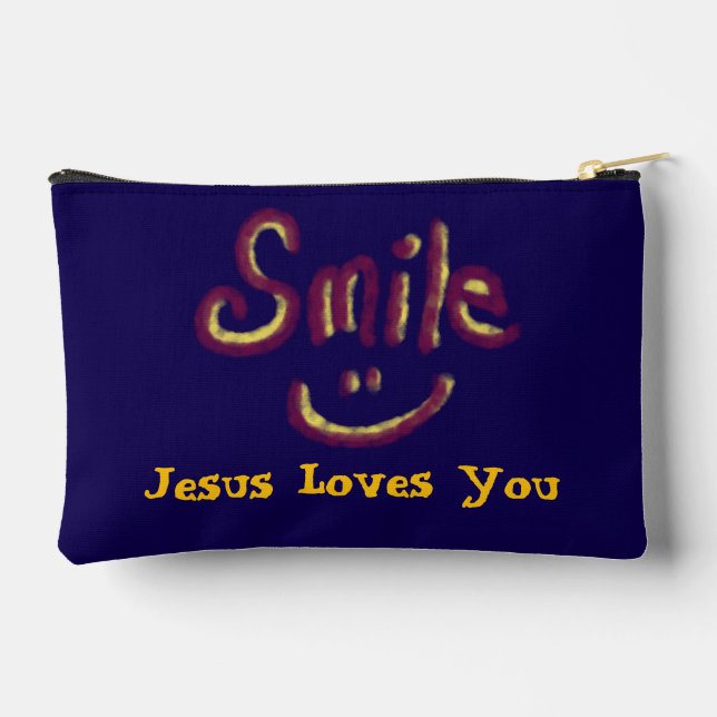 Pochette À Accessoires Smile Jesus Loves You (Verso)