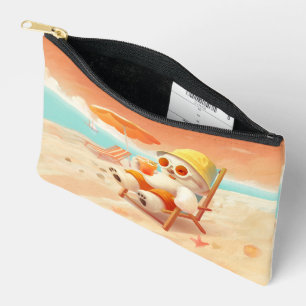 Pochette À Accessoires Smile Pup : Mode Plage Activé Bichon Frise Sourian