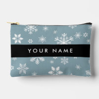 Snowflakes blanc, Grey, Votre nom, Personnaliser